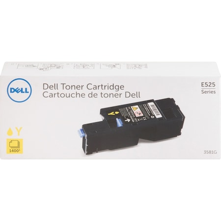 Dell E525W Yllw Toner 1400PG, 593BBJW